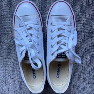White converse shoes for women size 6.5